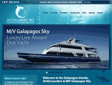 Tablet Screenshot of galapagossky.com